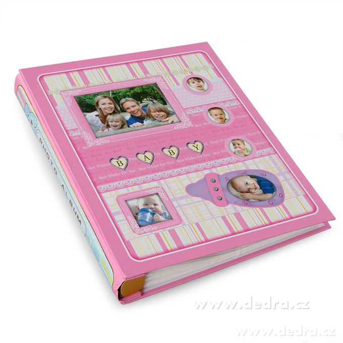Fotoalbum BABY, na 240 fotek růžové – náhled 2 | Grand Móda