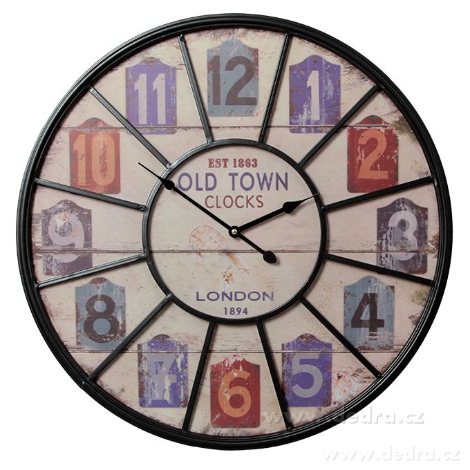 XXL dřevěné hodiny, LONDON 1894 nástěnné | Hodiny a budíky | Grand Móda