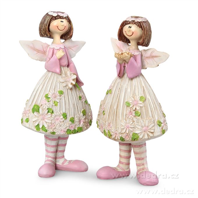 2 ks vílí panenky, květinové zdobení | Zahradnické potřeby | Grand Móda