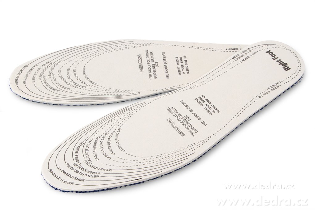 2ks vložky do bot, univerzální modré – náhled 2 | Grand Móda