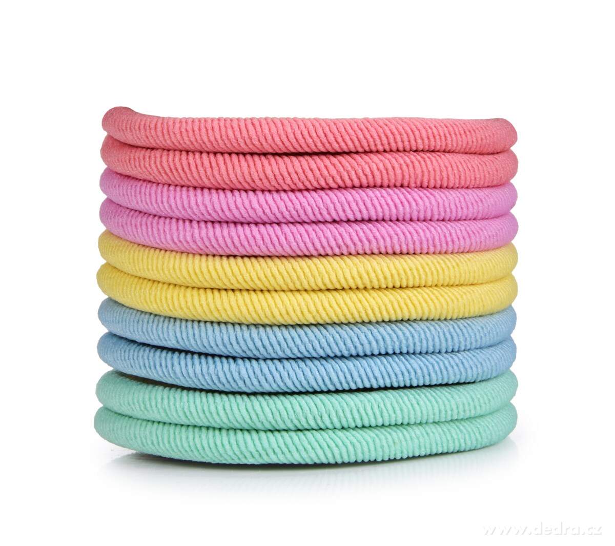 BEAUTY, 10 ks gumičky do vlasů, mix pastelových barev – náhled 2 | Grand Móda