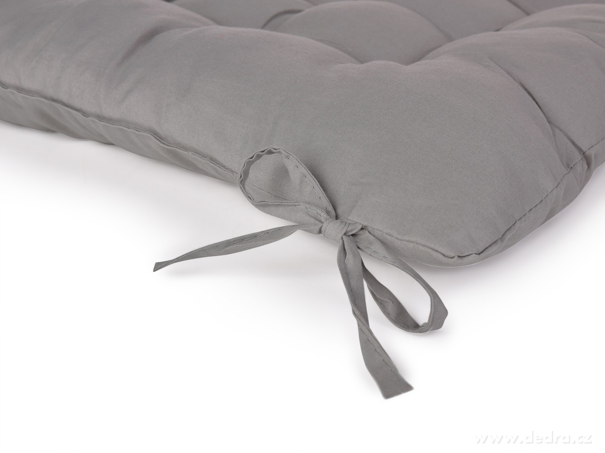 COMFORT, prošívaný sedák na židle & křesla, měkký sedák s vázáním, šedý, 35 × 35 cm – náhled 4 | Grand Móda