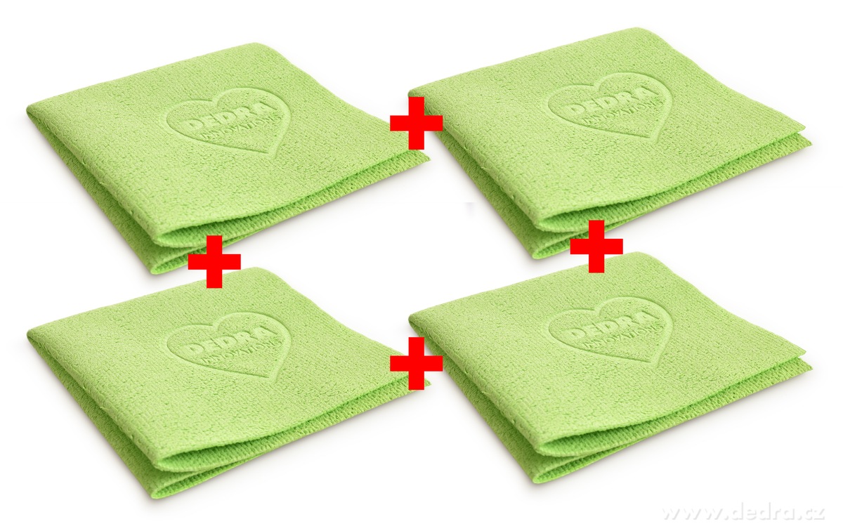 Sada 4 ks, ABSO&ABSO, ultrasavá pěnová utěrka na tekutiny | Prachovky, houbičky a utďrky | Grand Móda