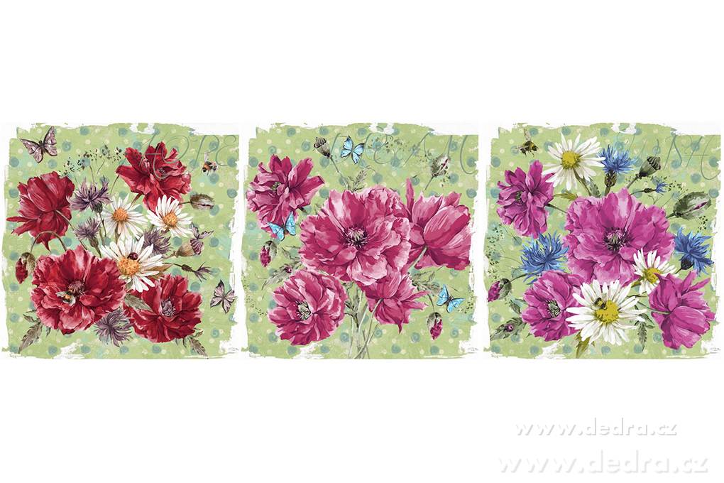 3ks obrazů na plátně, 3x 28 x 28 cm | Obrazy a rámečky ­čľ╝´ŞĆ | Grand Móda