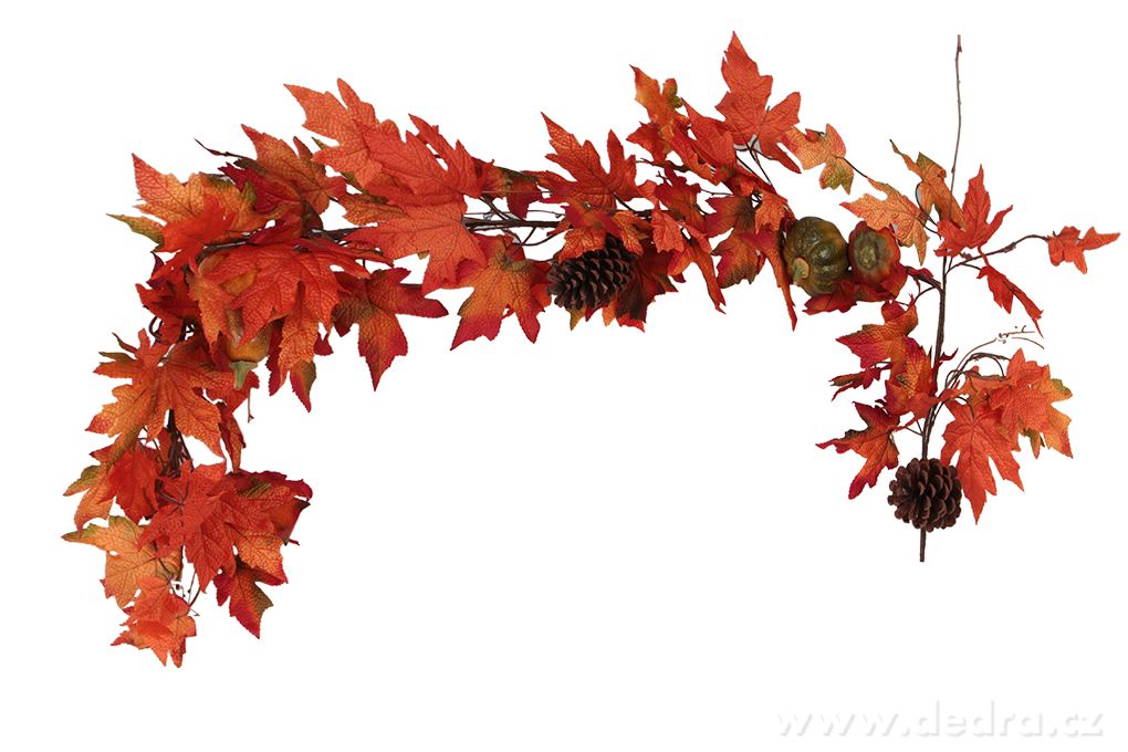 160 cm GIRLANDA, podzimní dekorace na okna, dveře i stěny – náhled 2 | Grand Móda