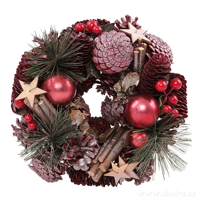 Dekorativní věnec, ze šišek | Keramika a kvďtináče | Grand Móda