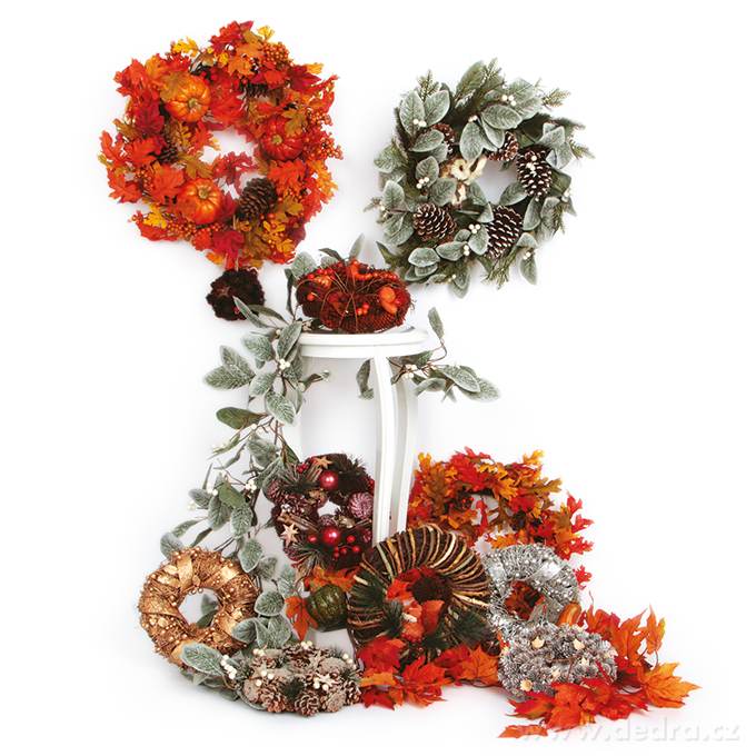 50 cm velký věnec na dveře, se slámovou sovou a opulentní přízdobou – náhled 4 | Grand Móda