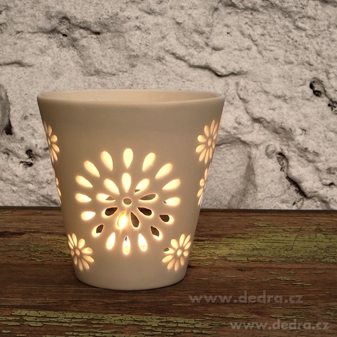 Keramická aromalampa, matná bílá – náhled 2 | Grand Móda