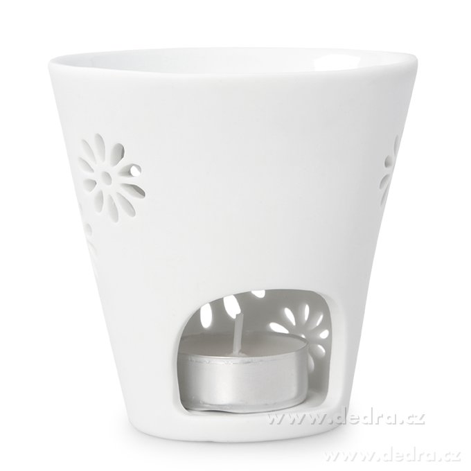 Keramická aromalampa, matná bílá – náhled 3 | Grand Móda