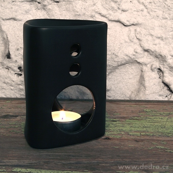 Keramická aromalampa, matná černá | Aromalampy | Grand Móda