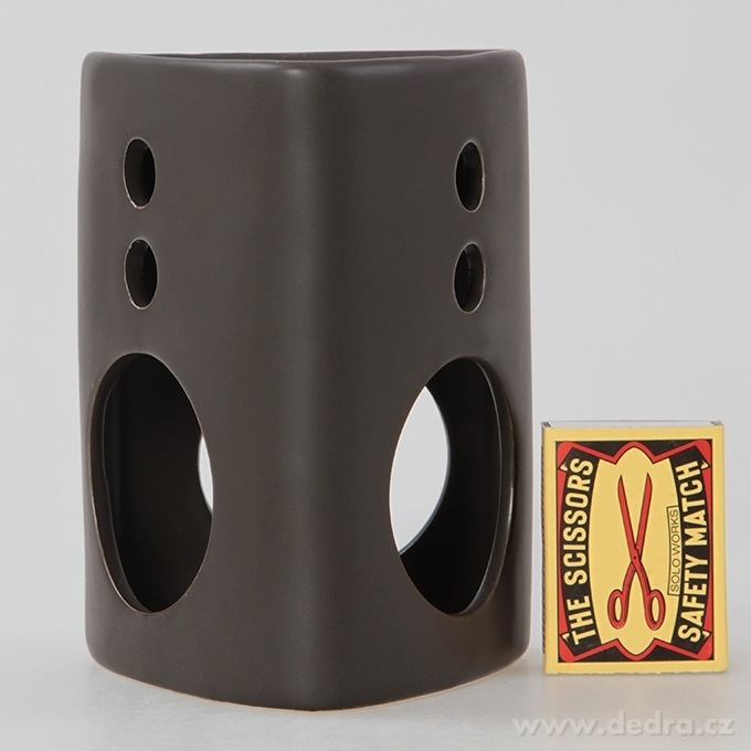 Keramická aromalampa, matná černá – náhled 2 | Grand Móda