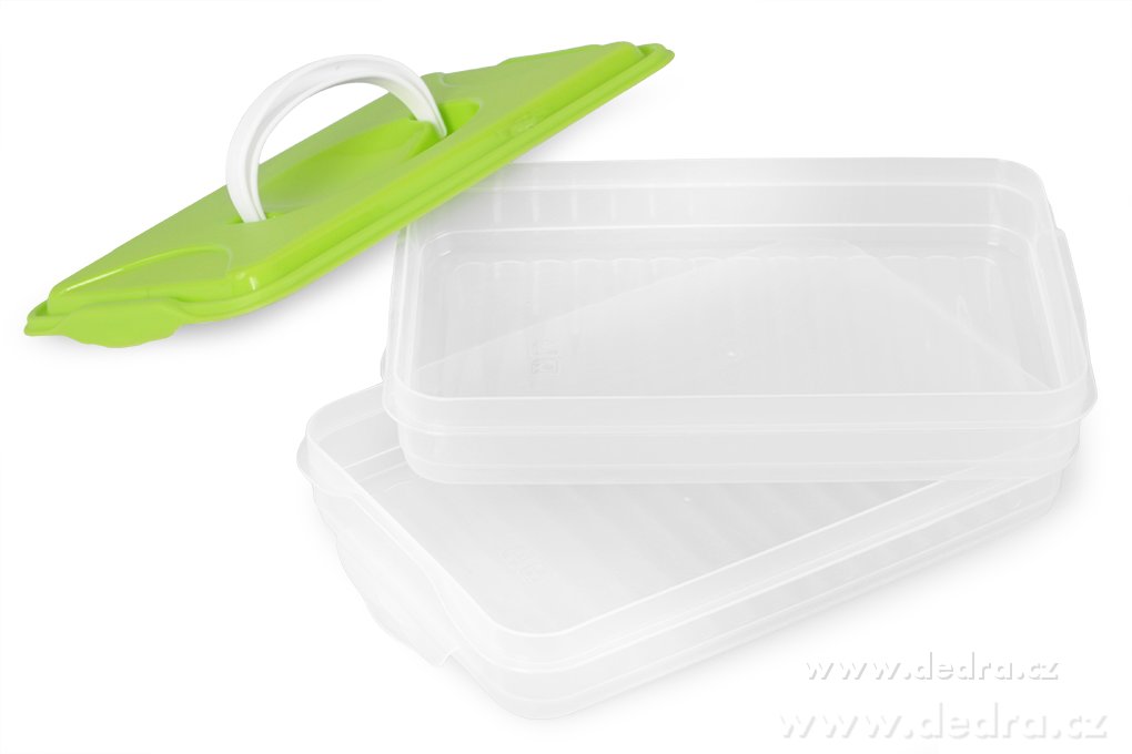 BUCHTONOŠ, 2×800 ml, 2patrový box na potraviny s víkem – náhled 2 | Grand Móda