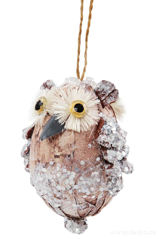 10 cm velká sova, závěsná, oboustranný motiv | Dekorace | Grand Móda