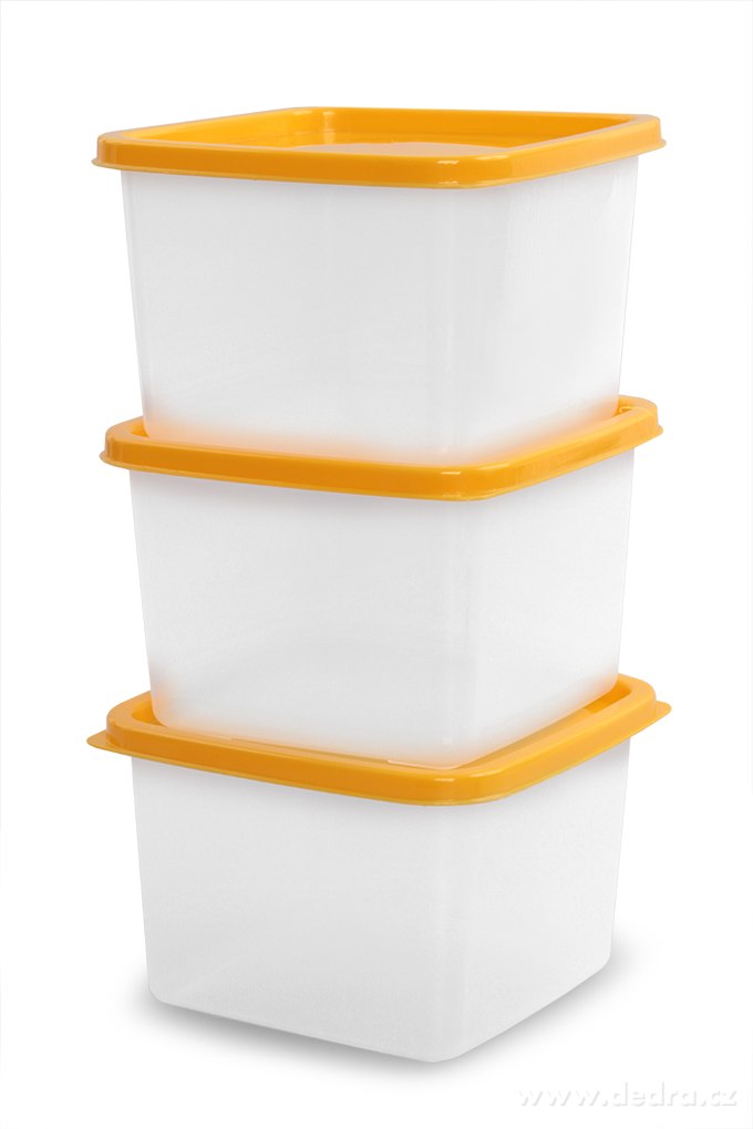 3 ks box žloutkový, 570 ml | Skladování potravin ­čŹ▒ | Grand Móda