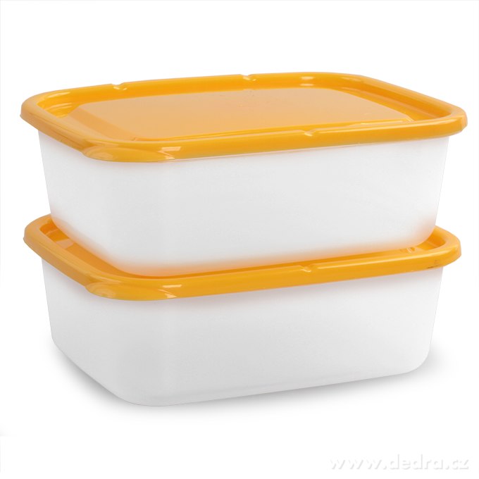 2 ks box 1300 ml, žloutkový | Skladování potravin ­čŹ▒ | Grand Móda