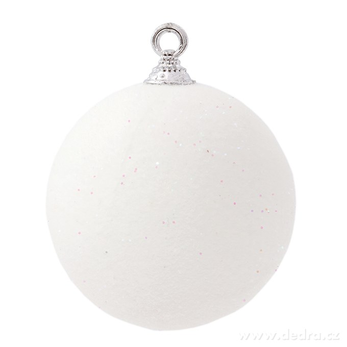 1 ks XXL koule 10 cm, sněhově bílá | Dekorace | Grand Móda