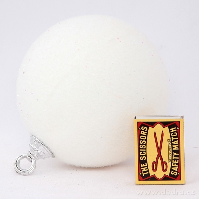 1 ks XXL koule 10 cm, sněhově bílá – náhled 2 | Grand Móda