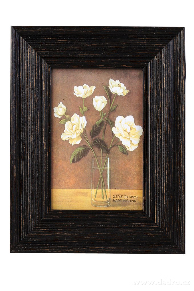 Dřevěný fotorámeček, tmavě hnědý | Fotorámečky | Grand Móda