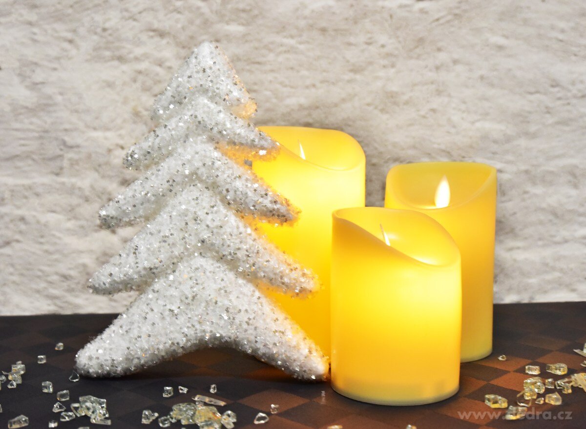 DANCING, Celoplastová LED svíčka s pohyblivým plamínkem, pro interiér & exteriér – náhled 6 | Grand Móda