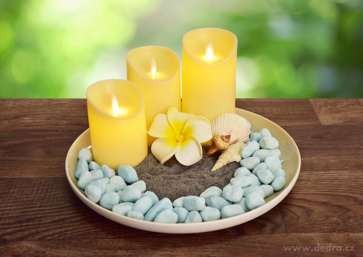 DANCING, Celoplastová LED svíčka s pohyblivým plamínkem, pro interiér & exteriér – náhled 5 | Grand Móda