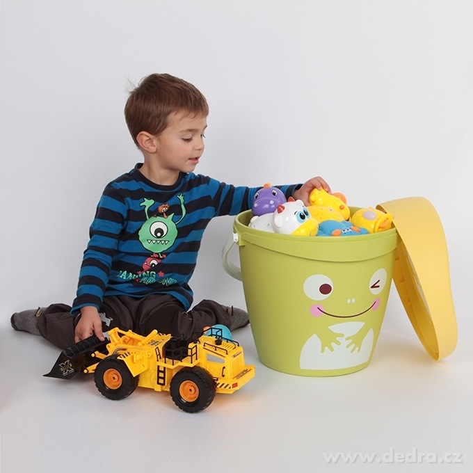 HRAČKOSEDNÍK plastový úložný box, s víkosedátkem – náhled 3 | Grand Móda