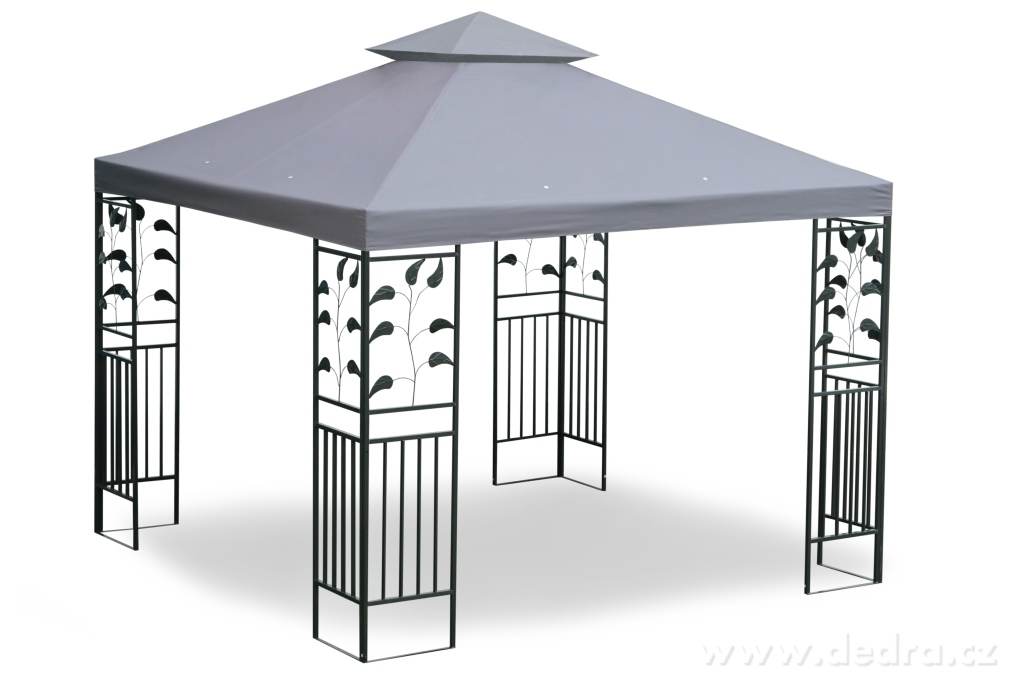 Velký zahradní altán, 3 x 3 m s větrolamem – náhled 2 | Grand Móda