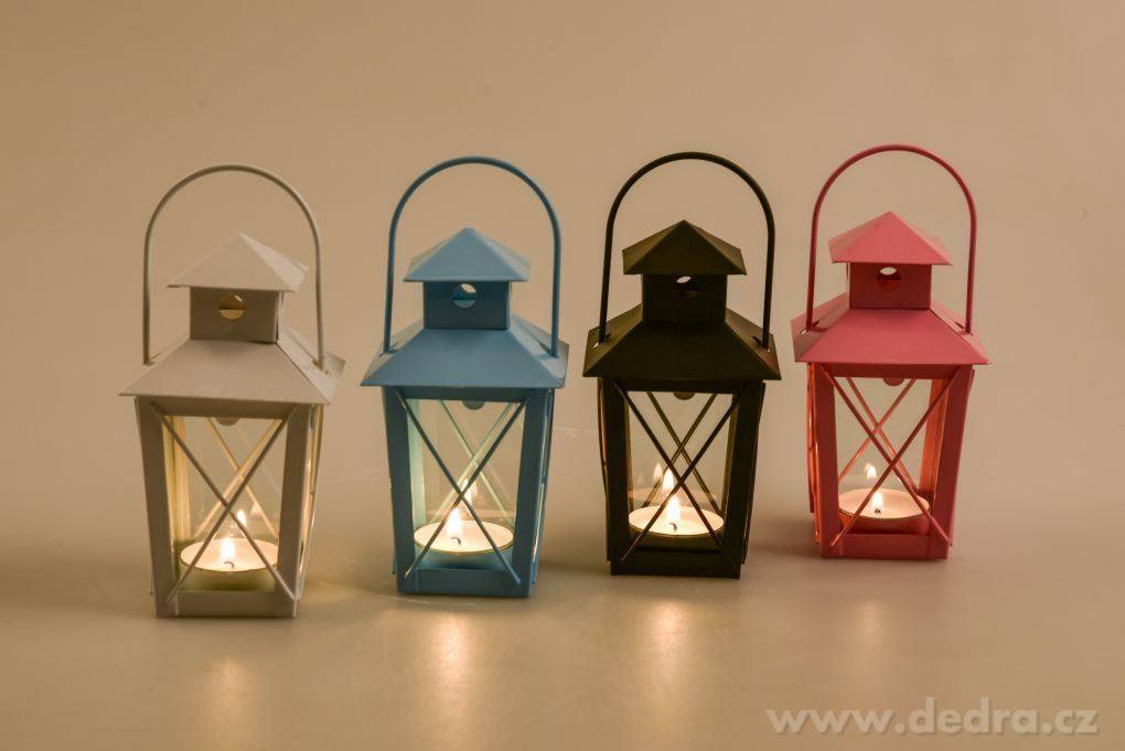 Kovová LUCERNIČKA, na čajovou svíčku – náhled 3 | Grand Móda