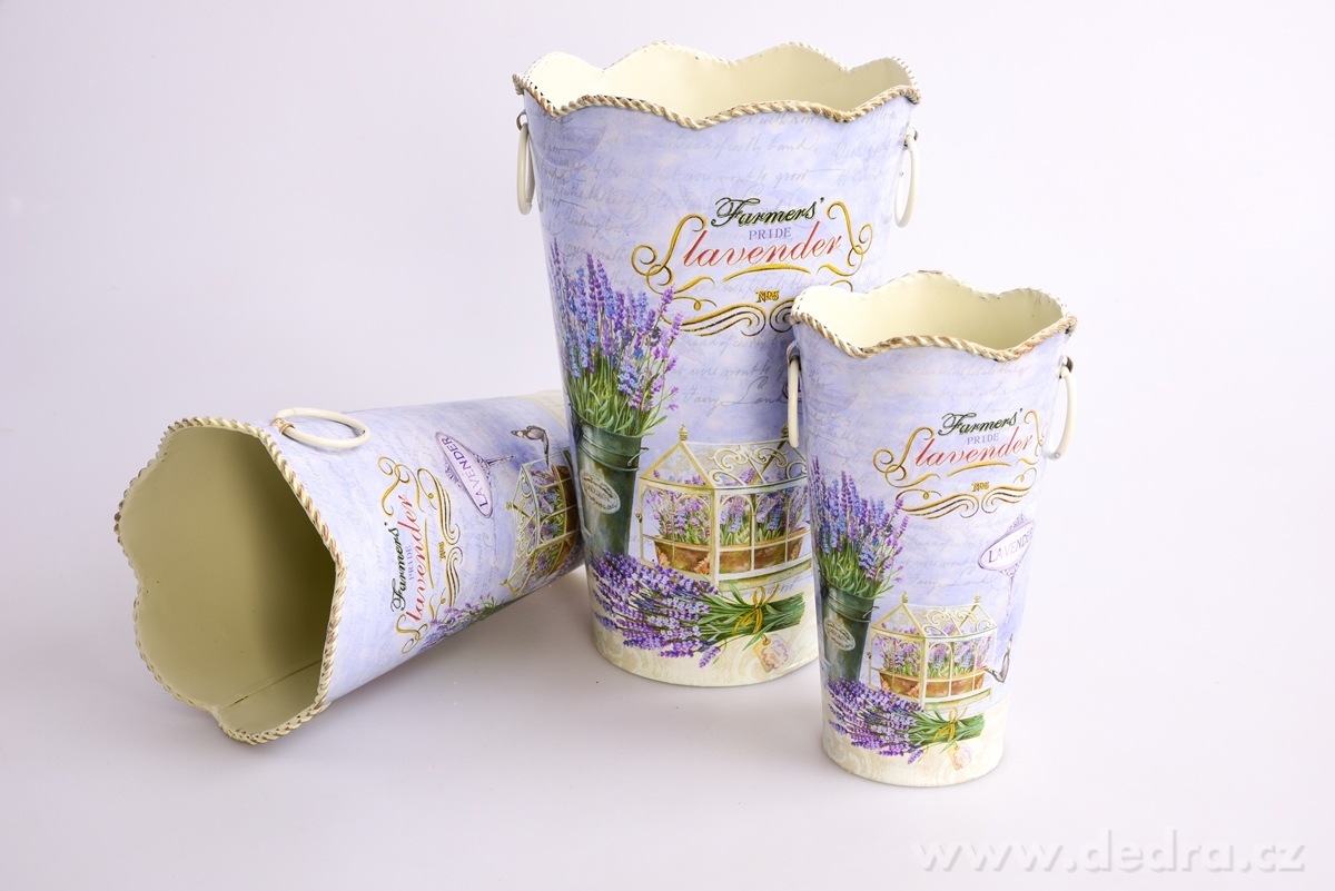 Dekorativní kovová váza, LAVENDER – náhled 3 | Grand Móda