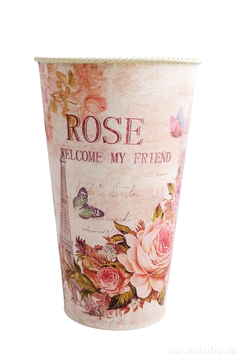 Dekorativní kovová váza, ROSE | Boxy, ukládání vďcí | Grand Móda