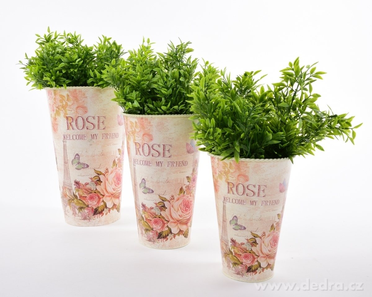 Dekorativní kovová váza, ROSE – náhled 3 | Grand Móda