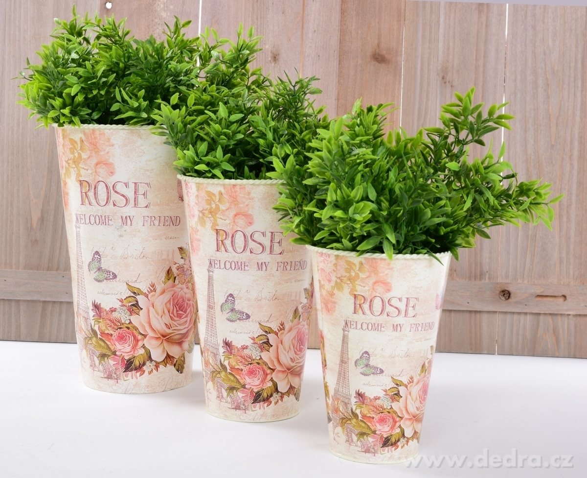 Dekorativní kovová váza, ROSE – náhled 4 | Grand Móda