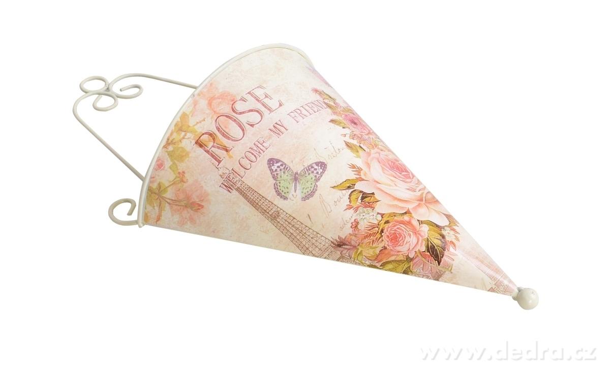 Závěsný kovový obal, na květináč ROSE – náhled 2 | Grand Móda