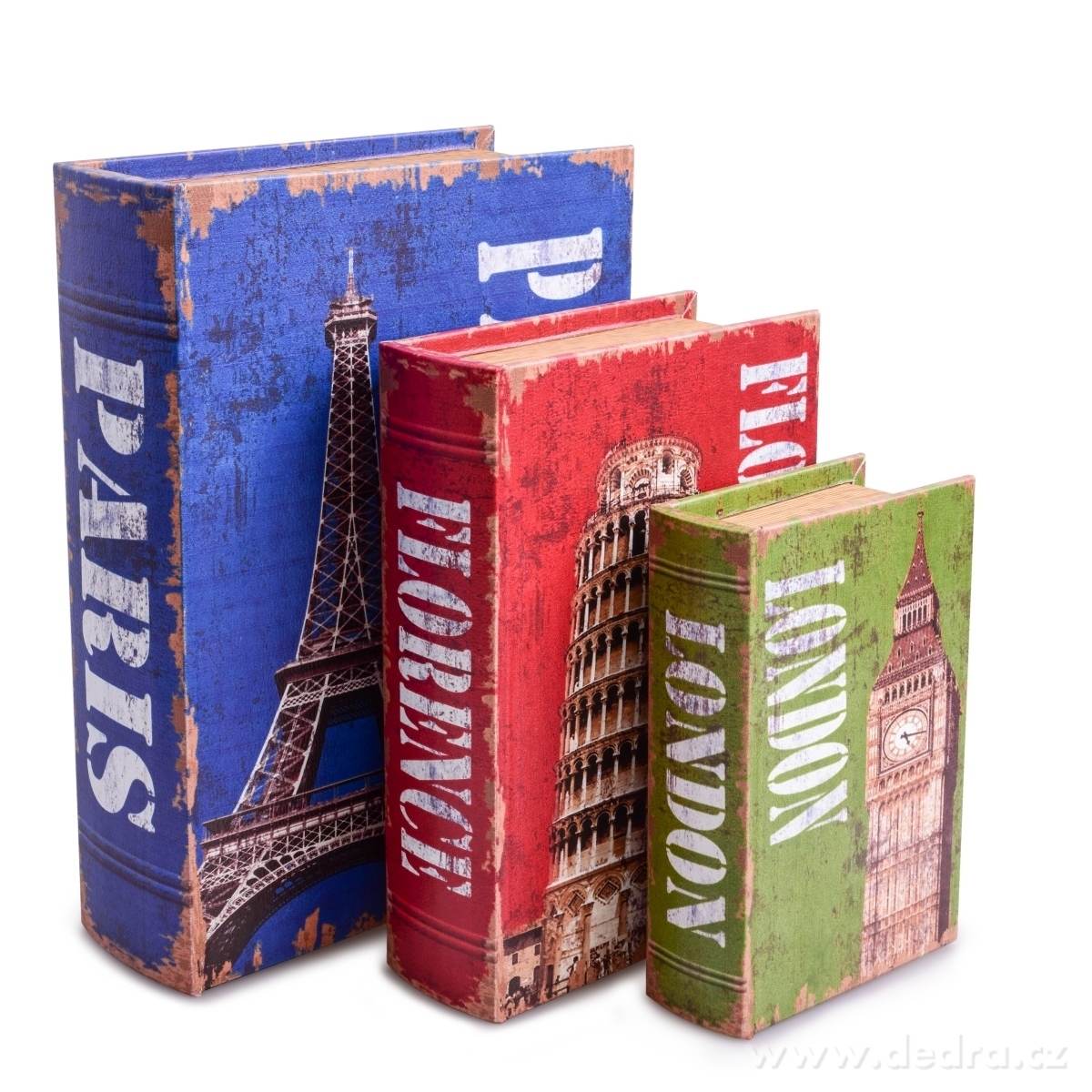 Dekorativní kniha/kazeta, LONDON, dřevěná – náhled 5 | Grand Móda