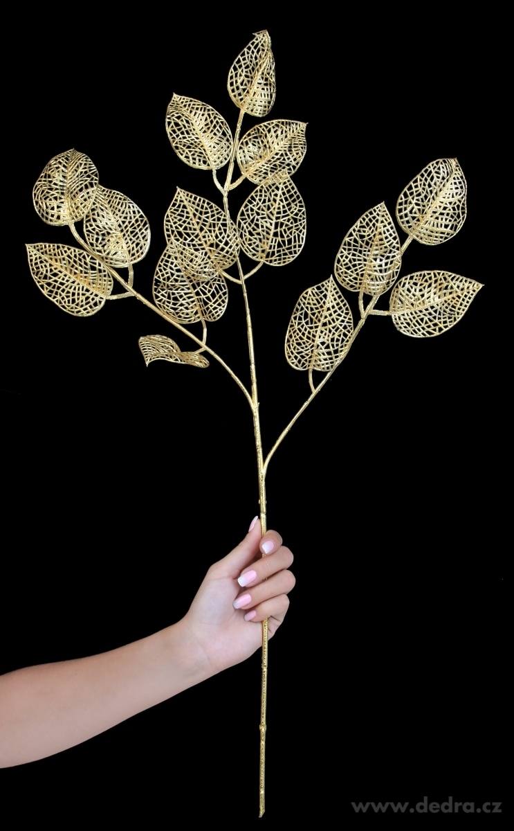 3 dílná zlatá ratolest, s listy lípy – náhled 2 | Grand Móda