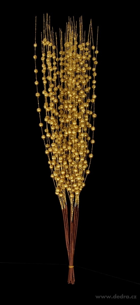 10 ks bohatý svazek, 5 dílný, zlatý | Ateliérové kvďtiny a spol. | Grand Móda