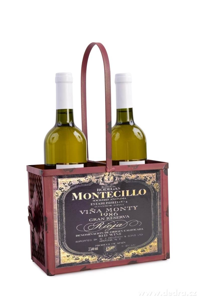 Kovový držák na lahve, vínový | Vychytávky pro stolování | Grand Móda