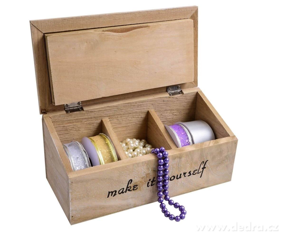 Dřevěná kazeta, s odklápěcím víkem – náhled 4 | Grand Móda