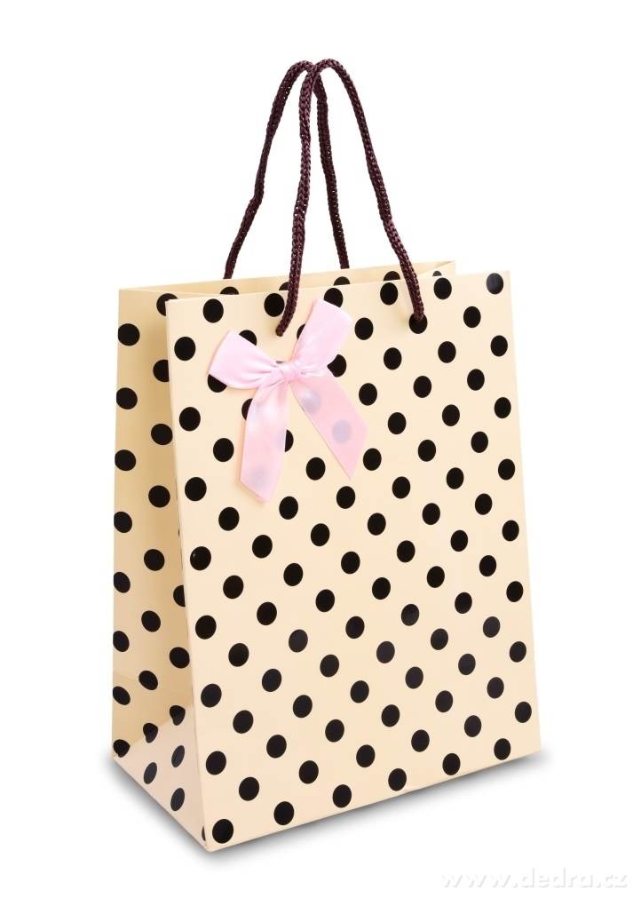 Dárková taška s puntíky – náhled 2 | Grand Móda