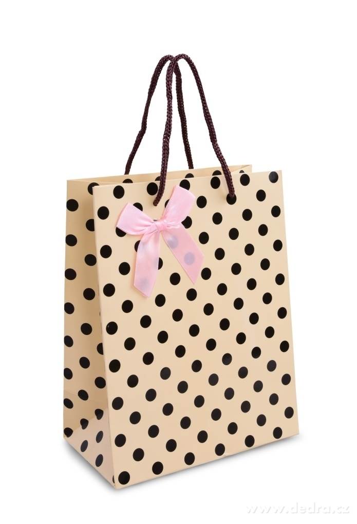 Dárková taška s puntíky – náhled 2 | Grand Móda