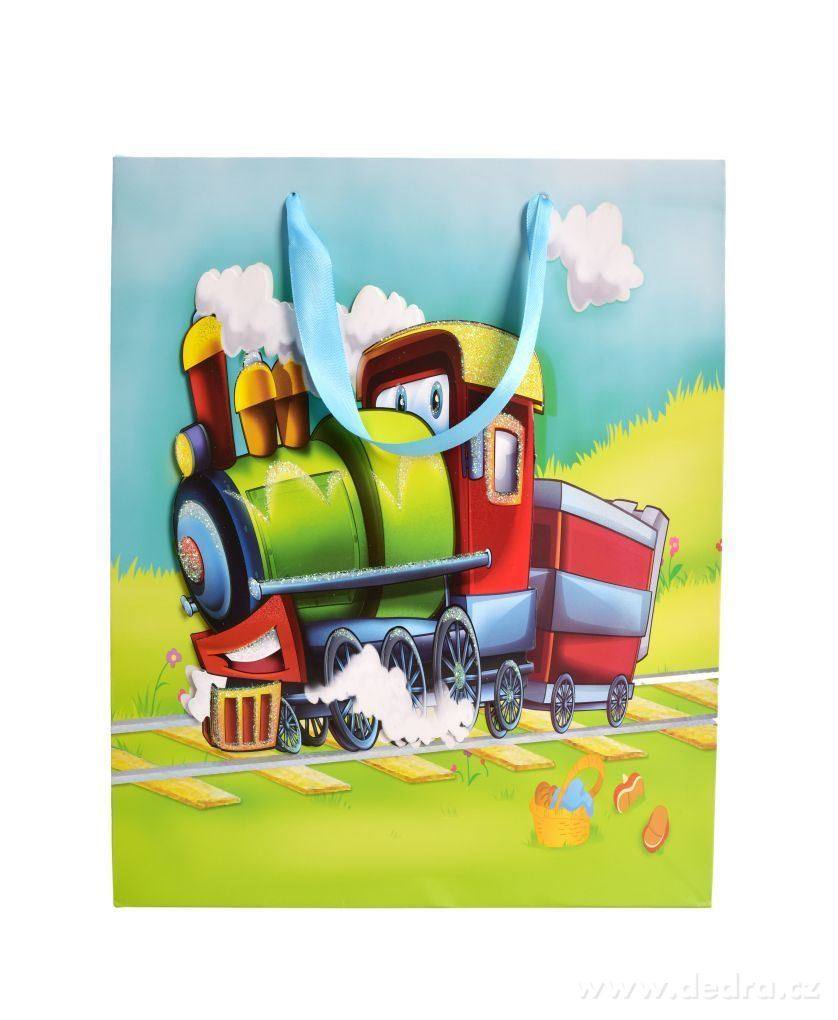 3D dárková taška s plastickým motivem mašinky – náhled 2 | Grand Móda