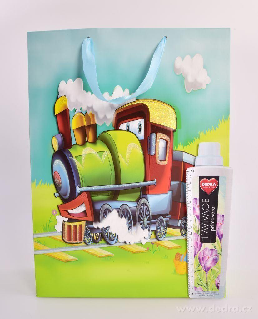 3D dárková taška, lokomotiva – náhled 3 | Grand Móda