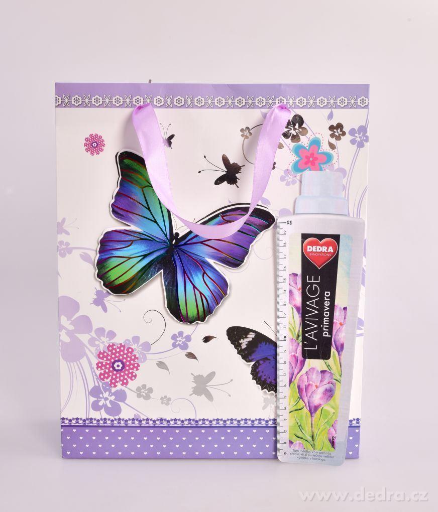 3D dárková taška s plastickým motivem motýla – náhled 3 | Grand Móda