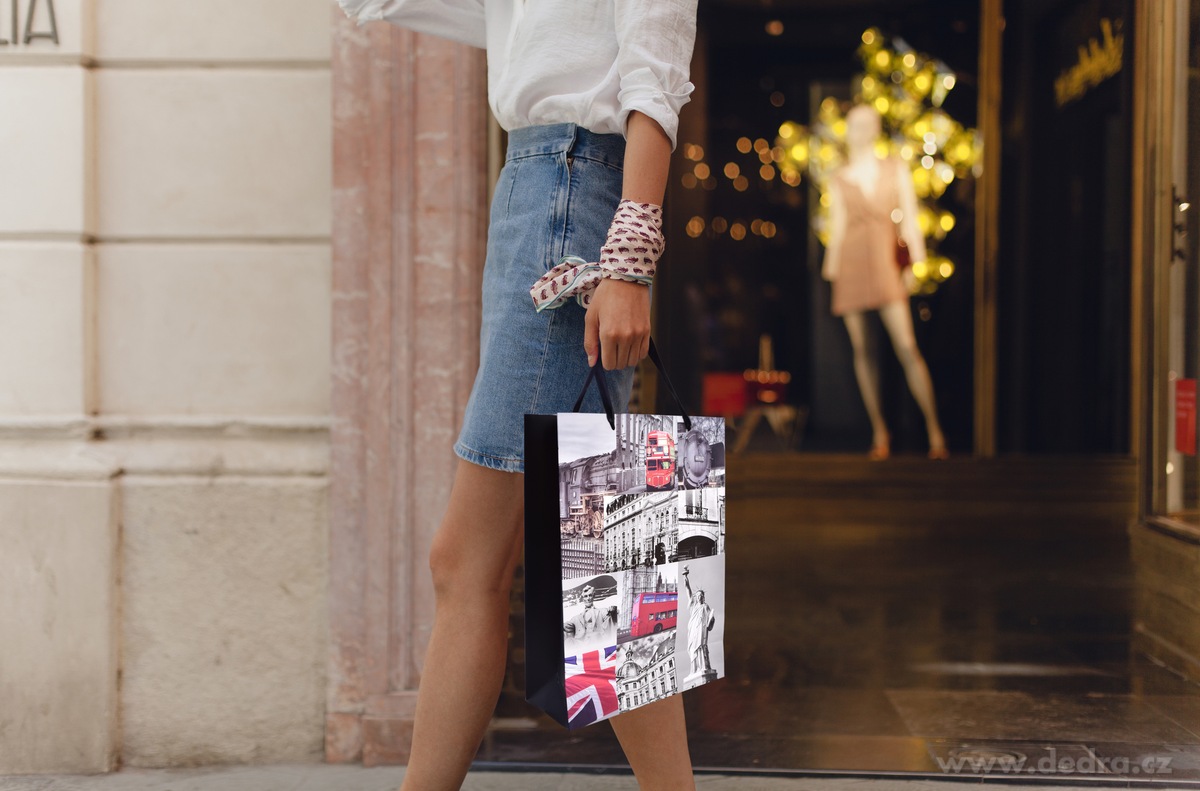 Dárková taška, kosmopolitní – náhled 3 | Grand Móda