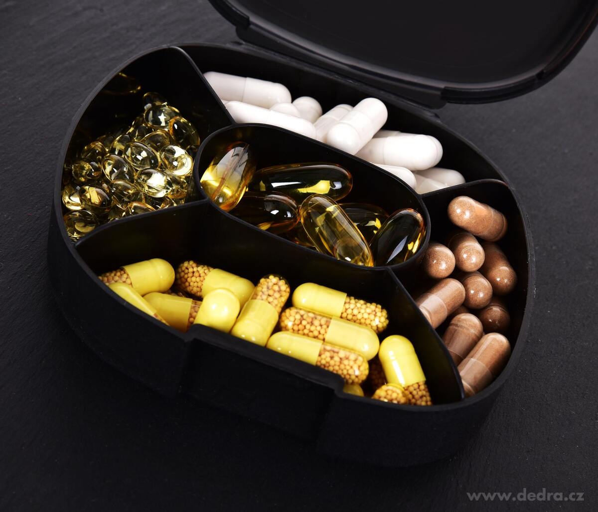 PILLBOX | z├ísobn├şk na kapsle a dopl┼łky stravy s 5 p┼Öihr├ídkami - obr├ízek 3 | Ostatn├ş | Grand M├│da