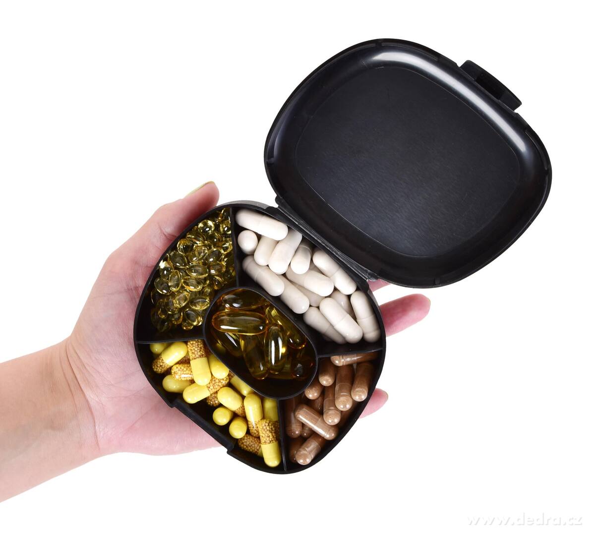 PILLBOX | z├ísobn├şk na kapsle a dopl┼łky stravy s 5 p┼Öihr├ídkami - obr├ízek 5 | Ostatn├ş | Grand M├│da