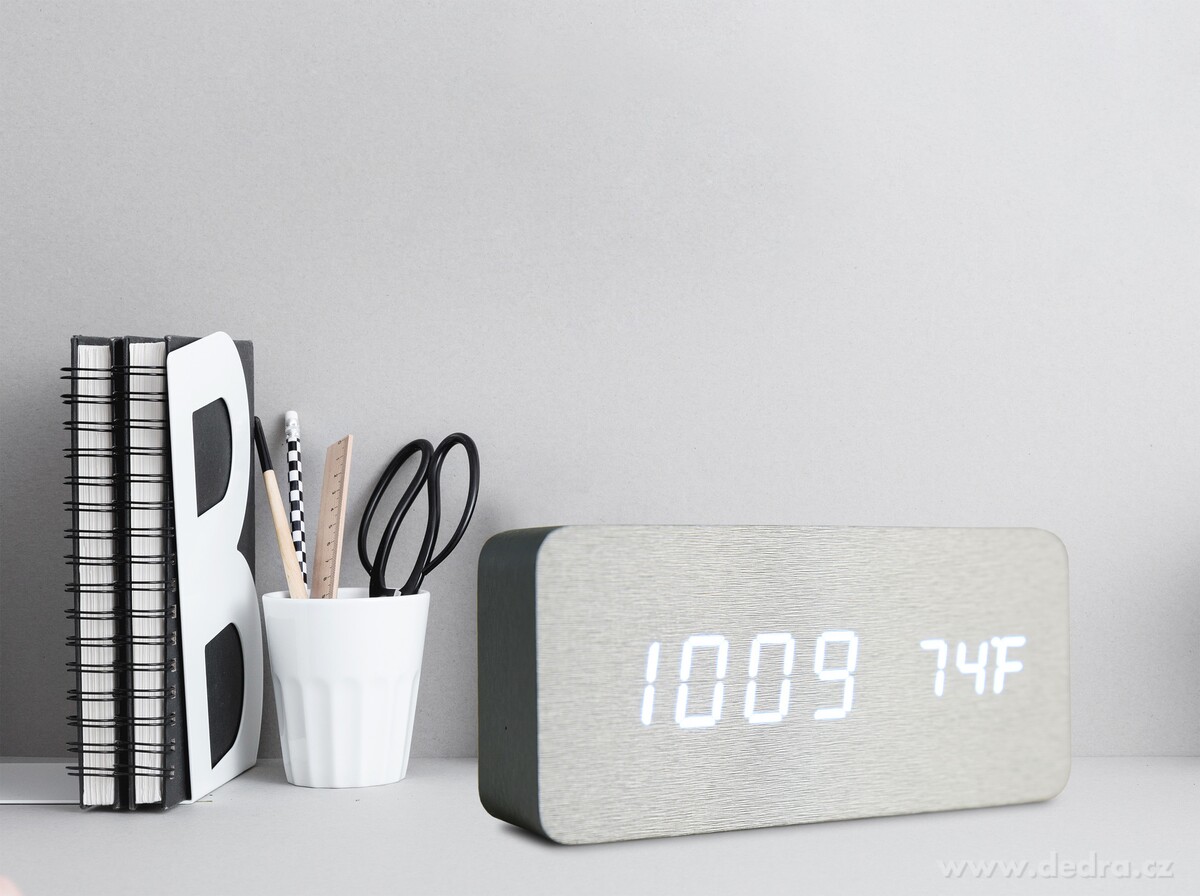 WOODOO CLOCK, digitální LED hodiny – náhled 4 | Grand Móda