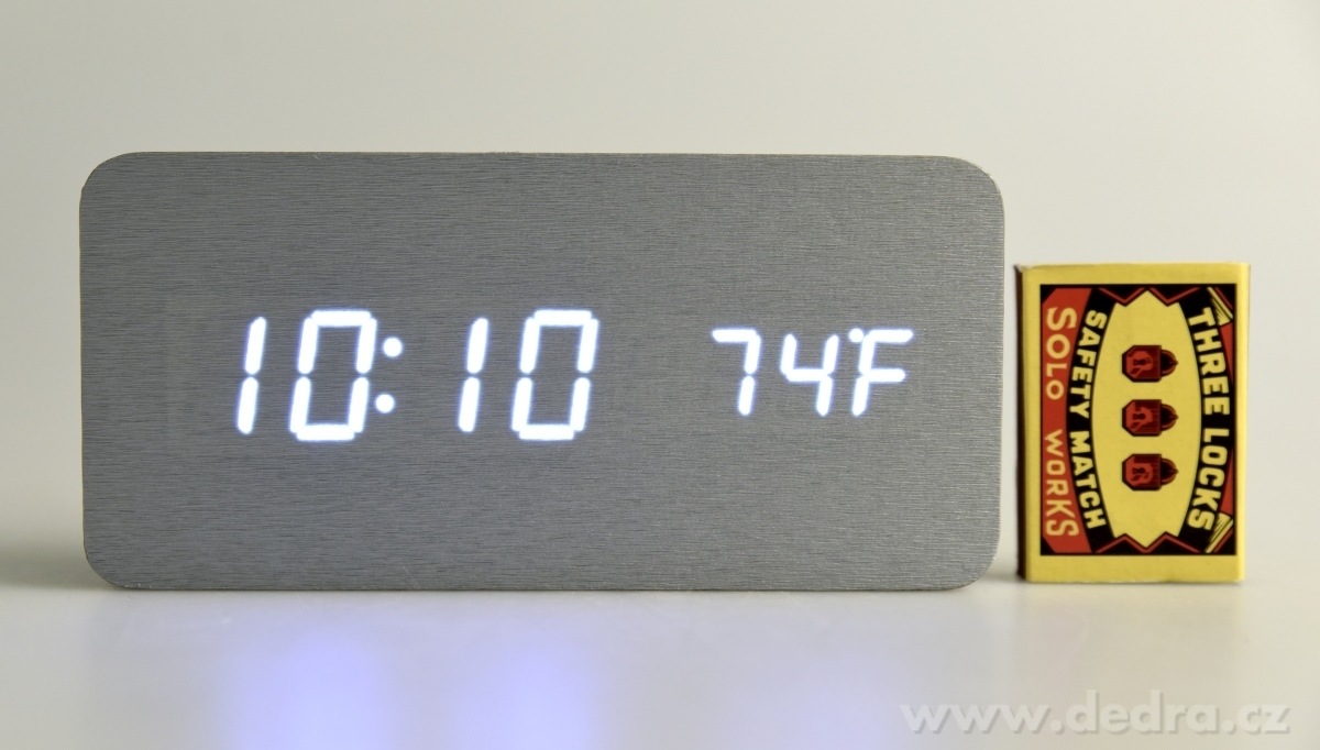 WOODOO CLOCK, digitální LED hodiny – náhled 6 | Grand Móda