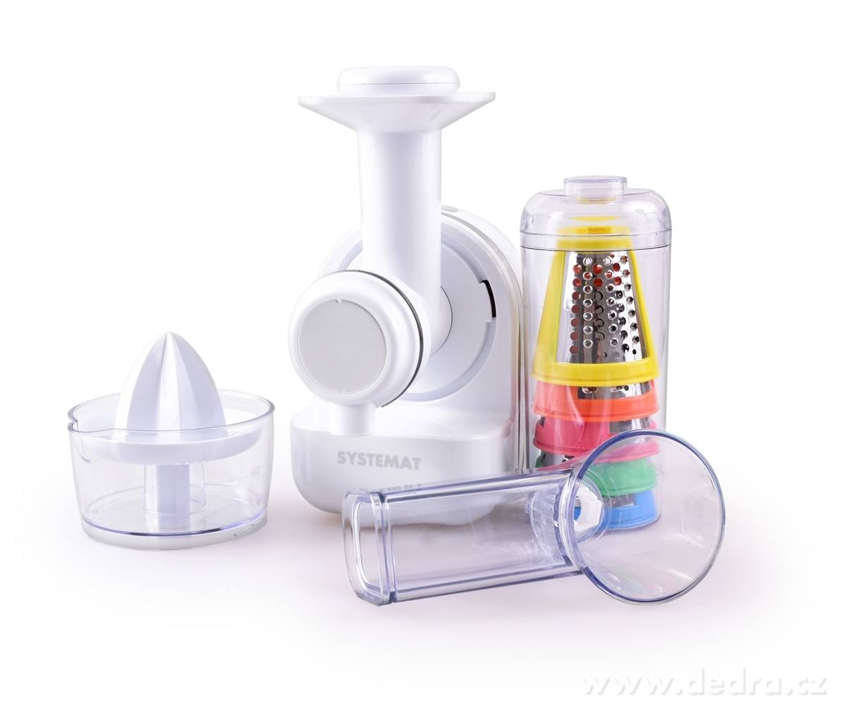7v1 elektrické struhadlo + citrolis + zmrzlinátor MULTIGRATER, SYSTEMAT | Do kuchynď | Grand Móda