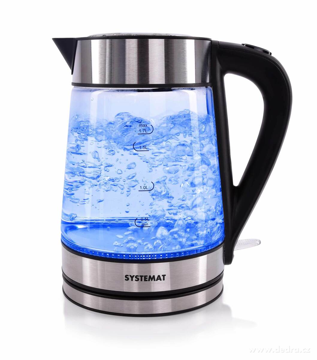 Skleněná rychlovarná konvice 1, 7L LED VISION, SYSTEMAT | Příprava čaje | Grand Móda