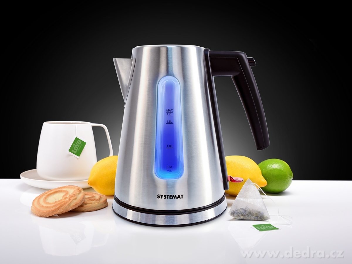 Nerezová rychlovarná konvice 1, 7L LED INOX, SYSTEMAT – náhled 3 | Grand Móda